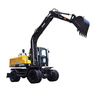  Jg120s Digger High Digging Force Excavator Machine Wheel Excavator