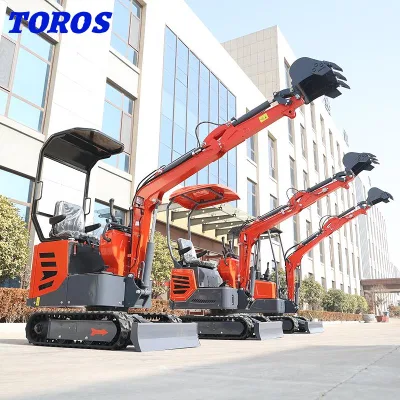 Toros Te18s Argentina Energy Mining Wholesales Mini Crawler Excavator with EPA Cheap Crawler Digger Mini Excavator Small Digger 1.5ton Small Crawl Excavator