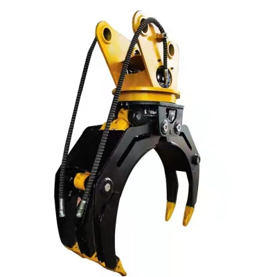 Zsya 5 Jaws Double Cylinder Rotatable Excavator Hydraulic Grapple