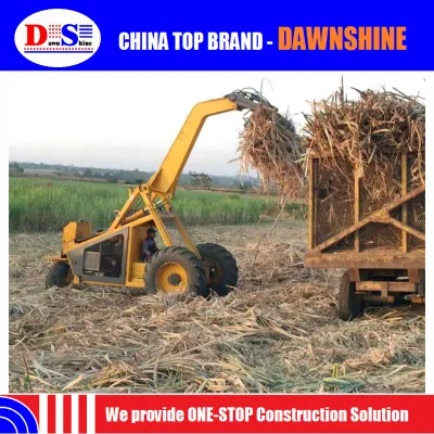  Farm Machinery Sugar Cane Loader 125HP Three-Wheel Sugarcane Grab Loader Grabber