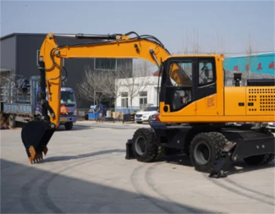 Everun Erwe150 13.5ton Shovel Agriculture Machine with Hydraulic Pump Front End Compact Bucket Wheel Excavator
