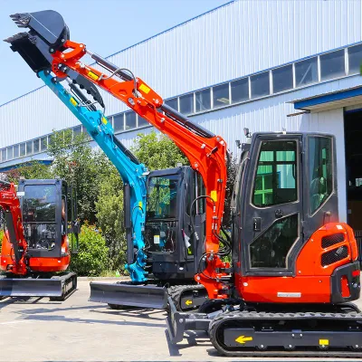 Free Shipping Wholesale CE/EPA 3.5 Ton Mini Excavator 1 Ton 2 Ton Large Kubota Used Excavator Mini Digger Construction Machine for Sale