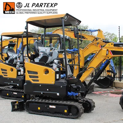 1.8/2 Ton Mini Crawler Excavator Digger with Throttle Control Cable Hydraulic Press