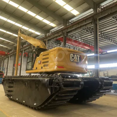 High-Quality Amphibious Excavator with Pontoon Undercarriage Lake Swamp Buggy Excavator for Dredging in The Wetland Marsh River Construction Machinery