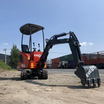 Ere10 PRO 1100kg Front Mini Crawler Samll Digger Excavator Everun with Euro5 Engine and 120 Degree Deflection Arm