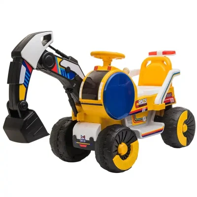  Children&prime;s Excavator Engineering Car Remote Control Toy Car Can Sit and Ride Large Hook Machine Full Electric Excavator