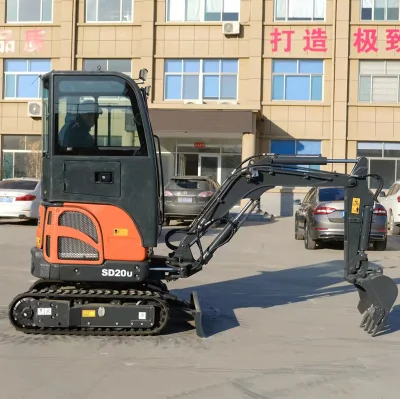  2022 Model 2 Ton Excavator with Cabin Excavator Accessories 2ton Cabin Digger with Japan Engine