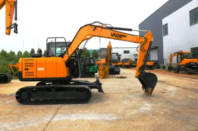  Luqing CE Certified Lq65 New Engine Chain Front Shovel Bucket Household Hydraulic Pump 6 Ton Crawler Excavator