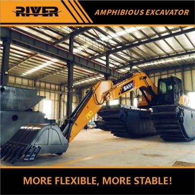 Brand New Cranes and Machinery Swamp Marsh Buggy Excavator with Extra Spare Parts