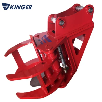  Kinger China Wholesale Hydraulic Tree Cutting Shear with Large Thrust Cylinder Mounted on Excavator Passed CE