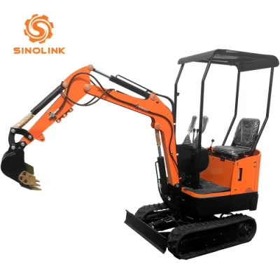  Popular Small Mini Tracked Excavator Easy Operation 1t Home Use for Garden and Farm Forestry and Agricultural Machinery Lk12