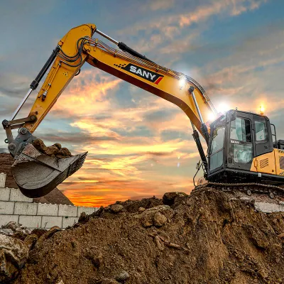 Sany Sy215c Mining Construction Machinery Medium Tracked Crawler Large Excavator