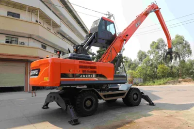 Equilibrium Bulk Material Handler Hydraulic Metal Scrap Handler with 12-19 M Reach Shell Grab Bucket