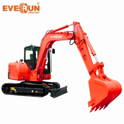 China Made Automatic CE Certified Ere60 Chain Front Shovel Bucket Household Crawler Excavator
