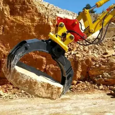 Excavator Used Forest Hydraulic Rotating Log Grapple Hydraulic Grab