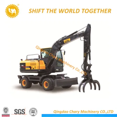 Hot Selling Light Wheel Excavator with Grab