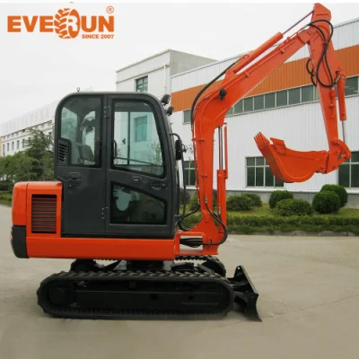  Everun Ere45 Good Quality 4.5ton Grab Shovel Crawler Farm Use Mini Excavator