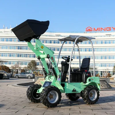Front End Electric Micro Small Wheel Loaders Small Electric Forklift/Four-Wheel Drive Electric Loader