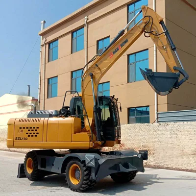 Shanzhong Brand 17ton Wheel Excavator Szl180 for Coal Mine