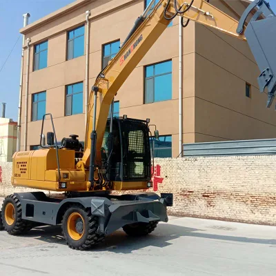 Shanzhong Brand 17ton Wheel Excavator Szl180 for Coal Mine