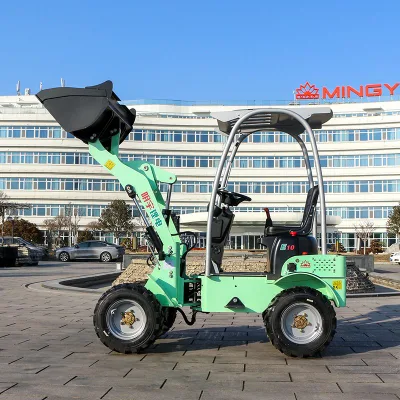 Front End Electric Micro Small Wheel Loaders Small Electric Forklift/Four-Wheel Drive Electric Loader