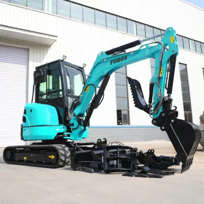 Factory Directly Sale Small Baggers Low Price Household Excavator Mini Digger Compact Electric Starting Mini Excavator 3.5 Ton