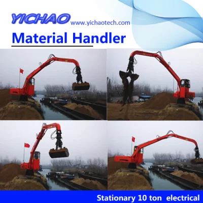 Marine Wood Folder Crane, Boat Swing Timber Grapples Crane, Marine Sorting Brick Pinchers Crane Electric Material Handler