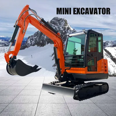 3.5 Ton Yanmar Kubota Yanmar Engine Swing Boom Telescopic Crawler Open Closed Cabin with Air Conditioner AC Steel Track for Mini Excavator Clamshell Shovel