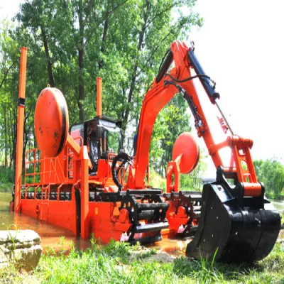 Amphibious Excavator Multi-Functional Crawler Amphibian Dredger
