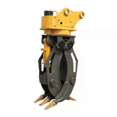Zsya 5 Jaws Double Cylinder Rotatable Excavator Hydraulic Grapple