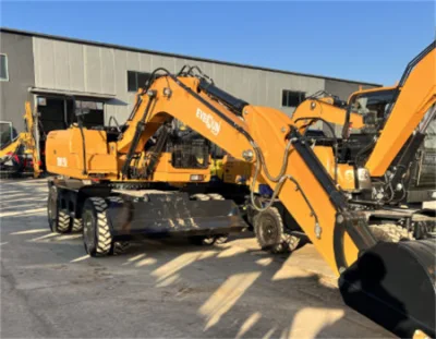 Everun Erwe150 13.5ton Shovel Agriculture Machine with Hydraulic Pump Front End Compact Bucket Wheel Excavator