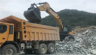 Xuzhou Brand Xe520dk 50t Large Mining Excavator with Rock Breaker for Sale