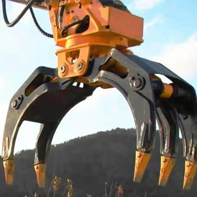 Zsya 5 Jaws Double Cylinder Rotatable Excavator Hydraulic Grapple