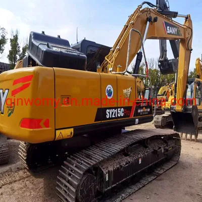  123kw 0.9m3 1.0m3 Shovel Bucket Backhoe Second Hand China Sany Sy215c-9 Sy215 Construction Machinery Excavator for Sale (Japan mitsubishi engine)