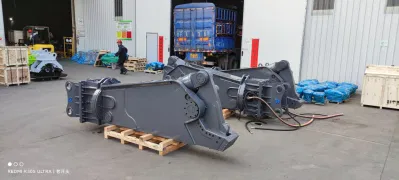 Excavator Demolation Shear for 20 - 30 Ton Accessories Excavator Double Cylinder Hydraulic Scrap Metal Shear for Crushing