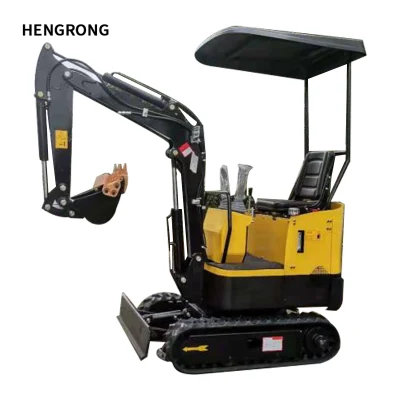 Flexible Work in-Situ Steering Garden Tool Mini Excavator for Attachment Auger/Grab/Bucket