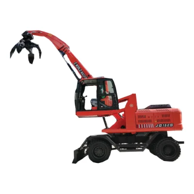  Good Selling 10-15ton Handlers Jg Material Handling Excavator with Grab and Magnet