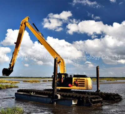  High Quality Competitive Price Factory Direct OEM Large Capacity Amphibious Excavator for Dredging Work