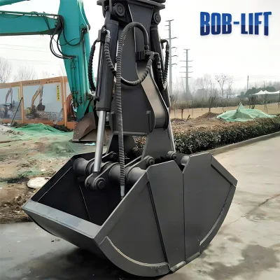  Bob-Lift Excavator Grab Attachments Parts Grab Construction Equipment Hydraulic Clamshell Bucket Manufacture