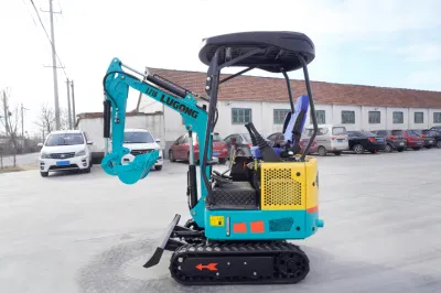 Mining Internal Combustion Drive Lugong Track Mini Garden Excavator Lz16