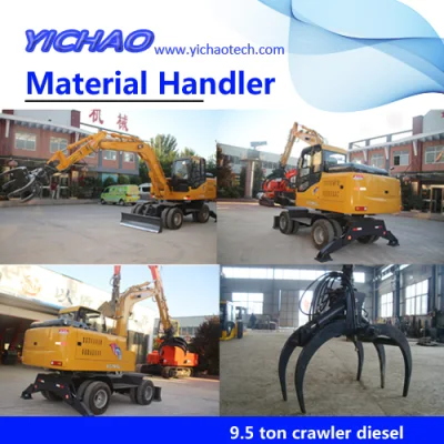  Electric Material Handler with Log Grab/ Hydraulic Log Grapple