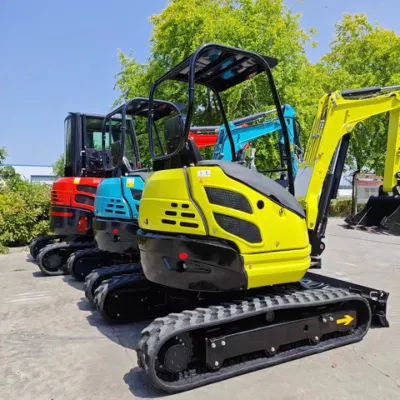 Free Shipping Wholesale CE/EPA 3.5 Ton Mini Excavator 1 Ton 2 Ton Large Kubota Used Excavator Mini Digger Construction Machine for Sale