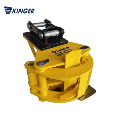 Kinger China Wholesale Hydraulic Tree Cutting Shear with Large Thrust Cylinder Mounted on Excavator Passed CE