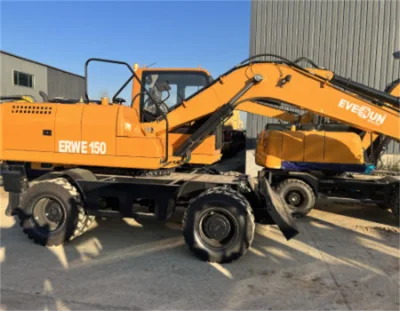 Everun Erwe150 13.5ton Shovel Agriculture Machine with Hydraulic Pump Front End Compact Bucket Wheel Excavator