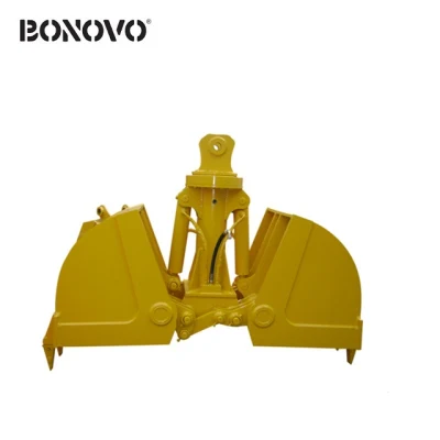 Excavator Rotating Clamshell Grapple Bucket for Telescopic Arm