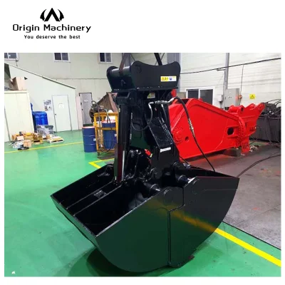  China Manufacturer Hydraulic Grab Bucket Clamshell Bucket for Ditch Excavation