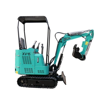 Mini Digger Xv15 1.5ton 0.8ton 1ton 1.3ton 2 Ton Mini Excavator Side Swing Price with Anti-Rollover