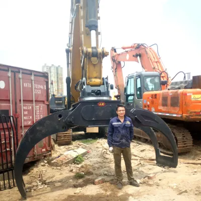 Massive Capacity Log Grapple 30-35t Excavator Attachments, for Huge Project, You Need Big Forestry Log Grapple