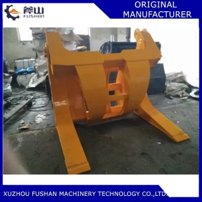  Front Loader Wheel Loader with Wood Grapple Log Grabber