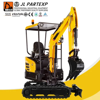 1.8/2 Ton Mini Crawler Excavator Digger with Throttle Control Cable Hydraulic Press